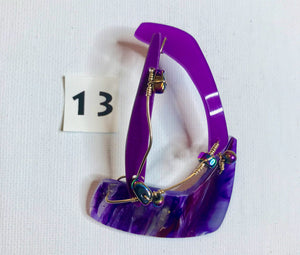 #13 Stylized ChiWara Earring
