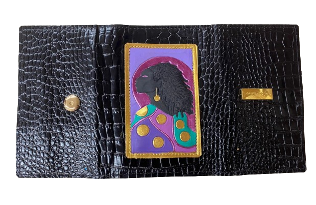 TRI-FOLD LADIES WALLET - "SILHOUETTE SISTER 1"