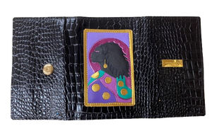 TRI-FOLD LADIES WALLET - "SILHOUETTE SISTER 1"