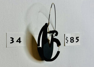 SC 34 - Abstract Hoop EARRING