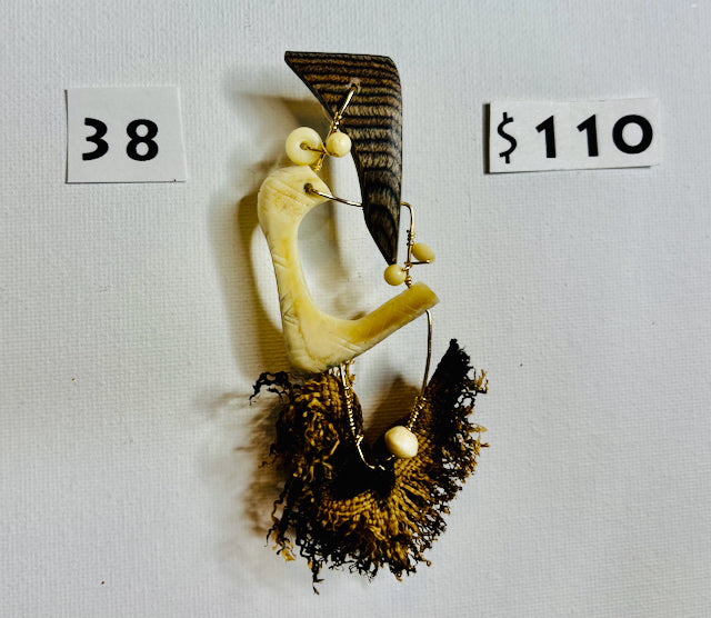 SC 38 - Stylized Chiwara EARRING