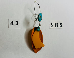 SC 43 -Abstract Dangle Hoop EARRING
