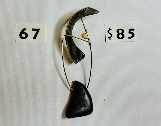 SC 67 -Abstract Chiwara EARRING