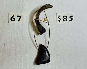 SC 67 -Abstract Chiwara EARRING
