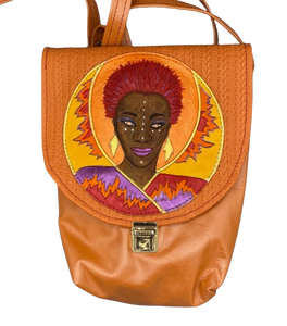 SMALL CROSSBODY BUCKET - "SPIRIT of FIRE"