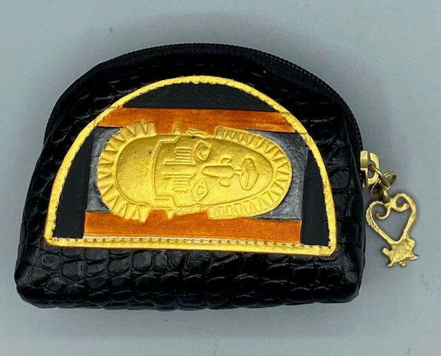 BUBBLE COIN POUCH - "OBA OF BENIN"