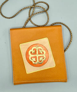 BRASS ORNAMENT FLAT POUCH - "NYAME DUA"