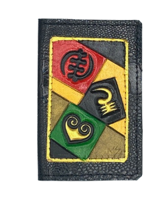 BUSINESS CARD CASE - GYE NYAME - AKOBEN - SANKOFA - RBG