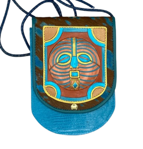 NU POUCH - "Brilliant Turquoise Baluba "