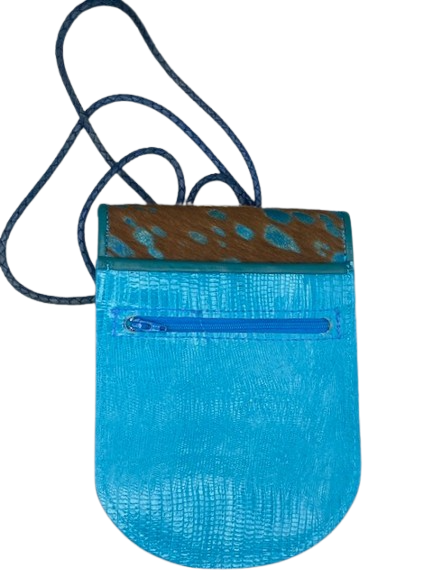 NU POUCH - "Brilliant Turquoise Baluba "