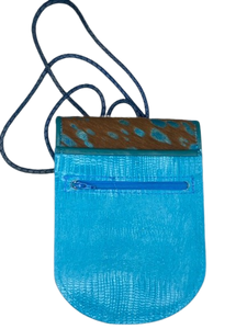 NU POUCH - "Brilliant Turquoise Baluba "