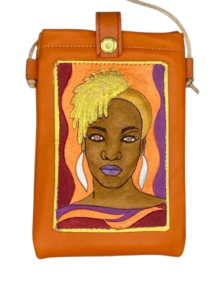 CELL PHONE POUCH - "Blonde Nia"