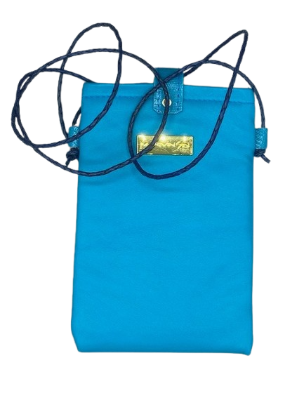 CELL PHONE POUCH - "Blue Ankh Angel"