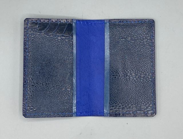 BUSINESS CARD CASE - "Blue Gye Nyame"