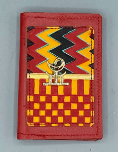 BUSINESS CARD CASE - "Red Kente"