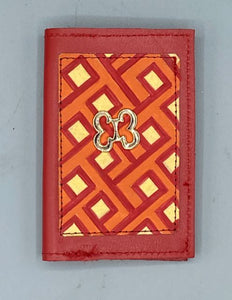 BUSINESS CARD CASE - "Red Kuba Kolors"