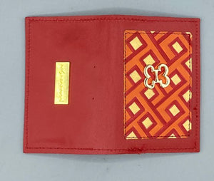 BUSINESS CARD CASE - "Red Kuba Kolors"