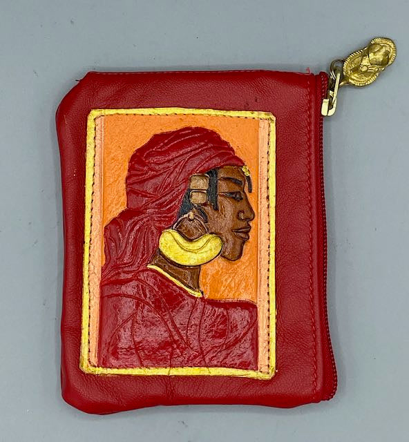 ZIP COIN POUCH - "Fulah Woman"
