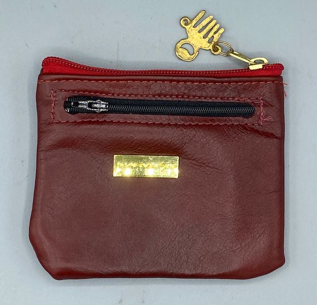 ZIP COIN POUCH - "Bald Woman"