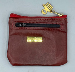 ZIP COIN POUCH - "Bald Woman"
