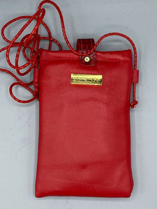 CELL PHONE POUCH - "Red, White Vogue"