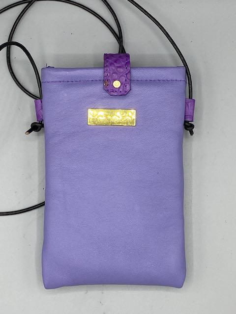 CELL PHONE POUCH - "Purple Flow Silhouette 2"