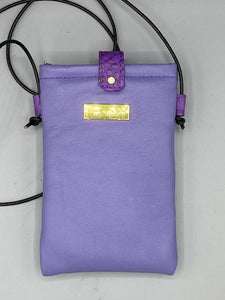 CELL PHONE POUCH - "Purple Flow Silhouette 2"