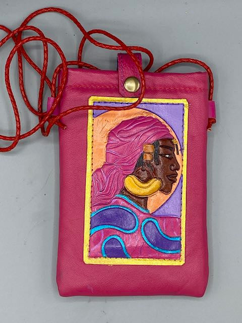 CELL PHONE POUCH - "Fulah Pink"