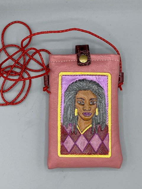CELL PHONE POUCH - "Ras 1 Mauve"