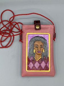 CELL PHONE POUCH - "Ras 1 Mauve"