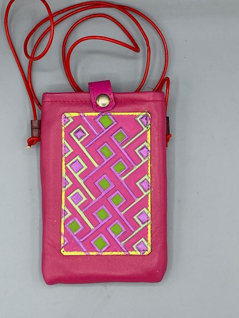 CELL PHONE POUCH - "Fuchsia Kuba Kolors"