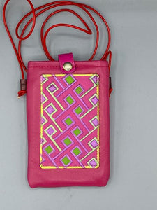 CELL PHONE POUCH - "Fuchsia Kuba Kolors"