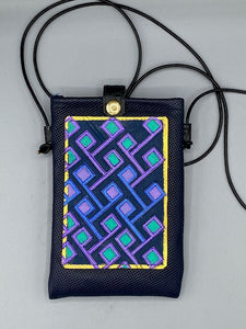 CELL PHONE POUCH - "Midnight Blue Kuba Kolors"