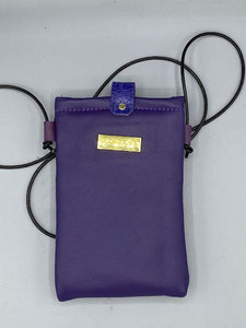 CELL PHONE POUCH - "Purple & Gold Kuba Kolors"