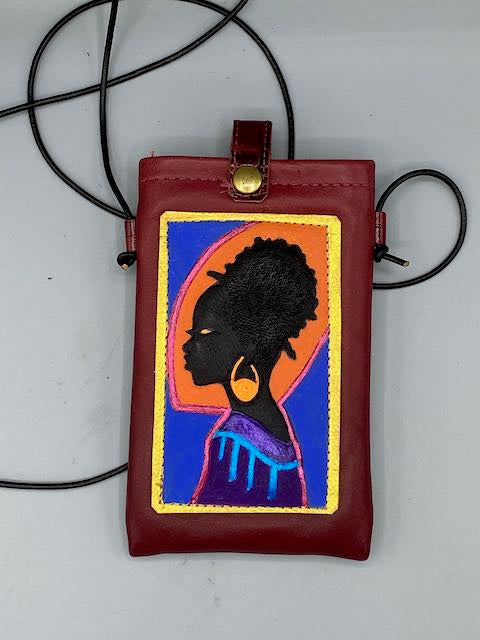 CELL PHONE POUCH - "Silhouette Profile 4"