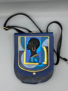 NU POUCH 2 - "Indigo Blue Silhouette 5"