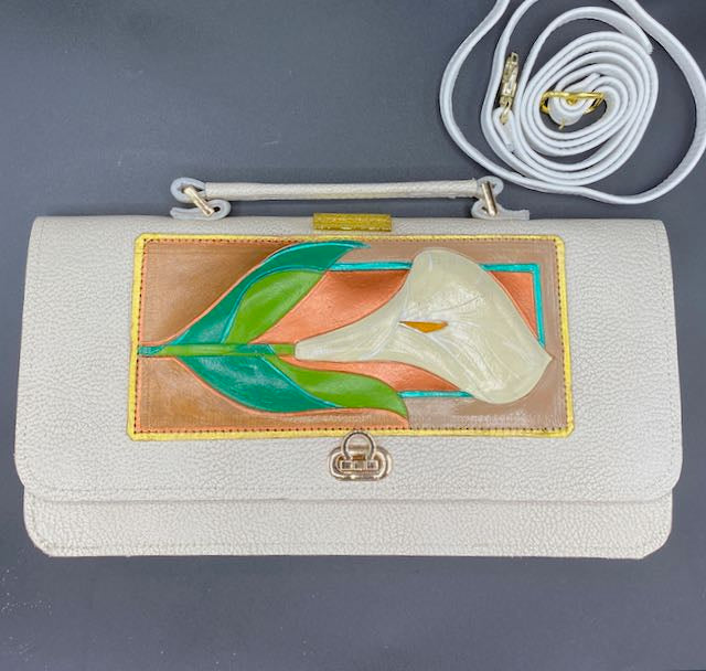NIGHT-LIFE CLUTCH - "White Calla Lilly"
