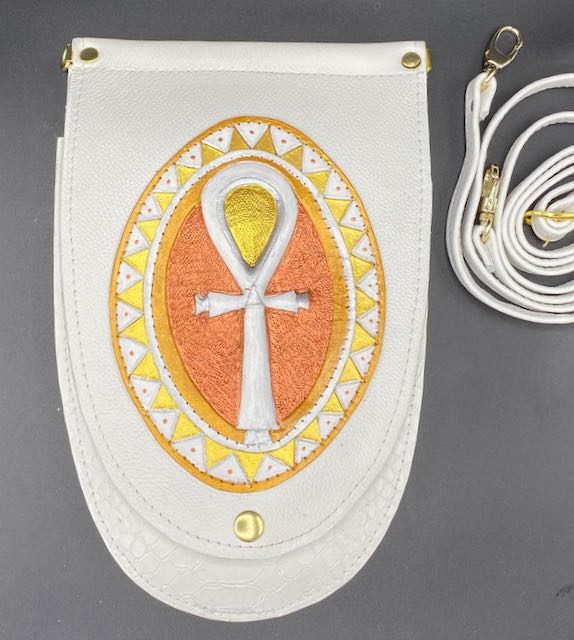 HEATHER POUCH - "Royal Ankh"