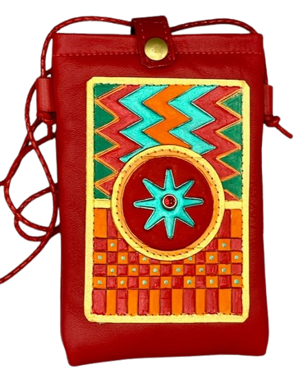 CELL. PHONE POUCH - "NSOROMA ON KENTE"