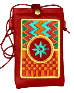 CELL. PHONE POUCH - "NSOROMA ON KENTE"