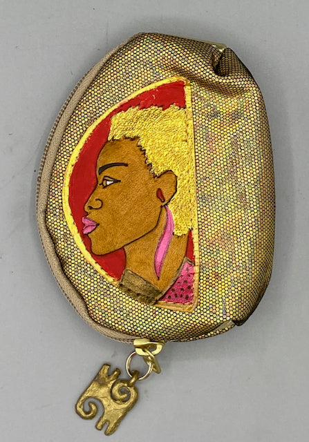 BUBBLE COIN POUCH - "GOLD NUBIA"
