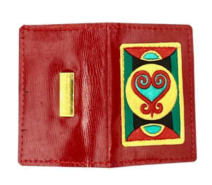 BUSINESS CARD CASE - "Red Sankofa"