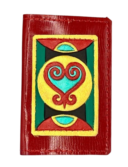 BUSINESS CARD CASE - "Red Sankofa"