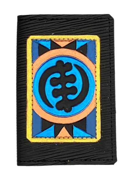 BUSINESS CARD CASE - "Gye Nyame Blues"
