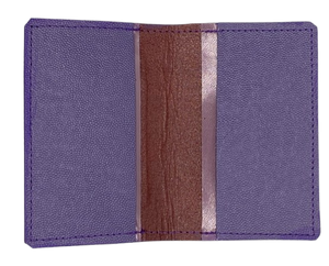BUSINESS CARD CASE - "Purple Lady Dee"