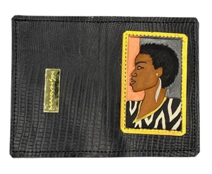 BUSINESS CARD CASE - "Zebra Nubian"