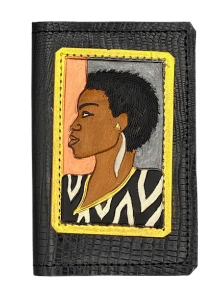 BUSINESS CARD CASE - "Zebra Nubian"