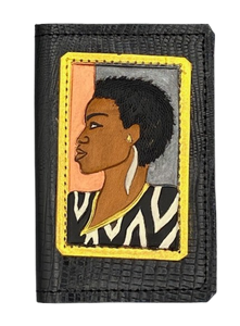 BUSINESS CARD CASE - "Zebra Nubian"