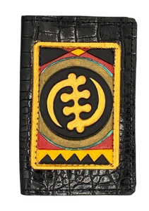 BUSINESS CARD CASE - "Gold Gye Nyame"