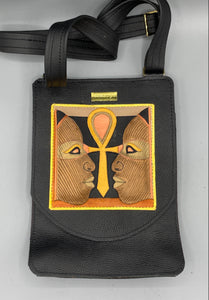 KUMASI KING SHOULDER BAG - "IFE-ANKH ICON"